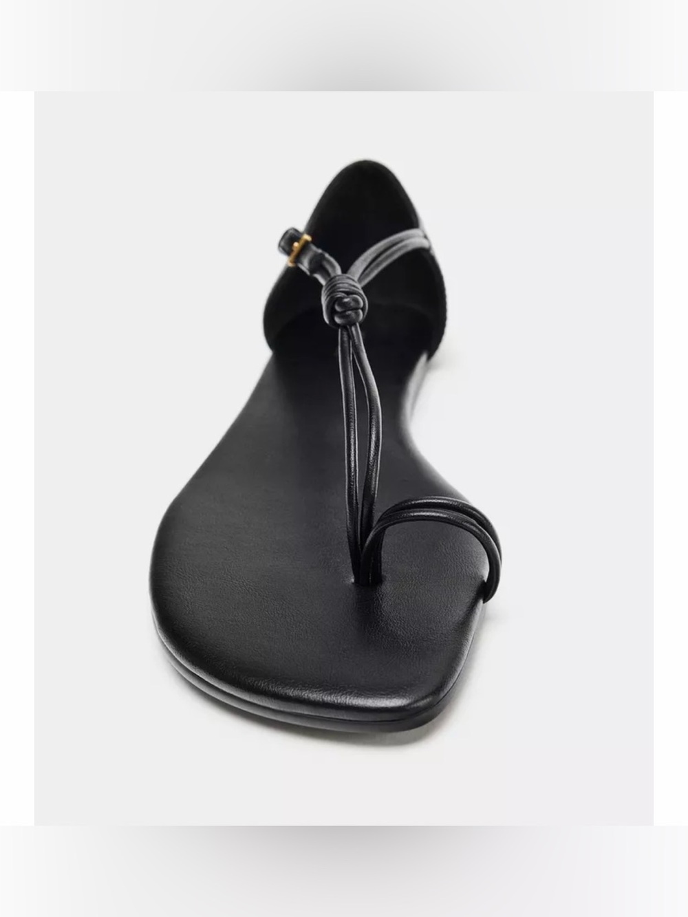 Zara toe loop leather sandals size 7 / 37 - Picture 8 of 10